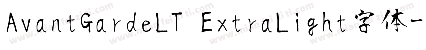 AvantGardeLT ExtraLight字体字体转换